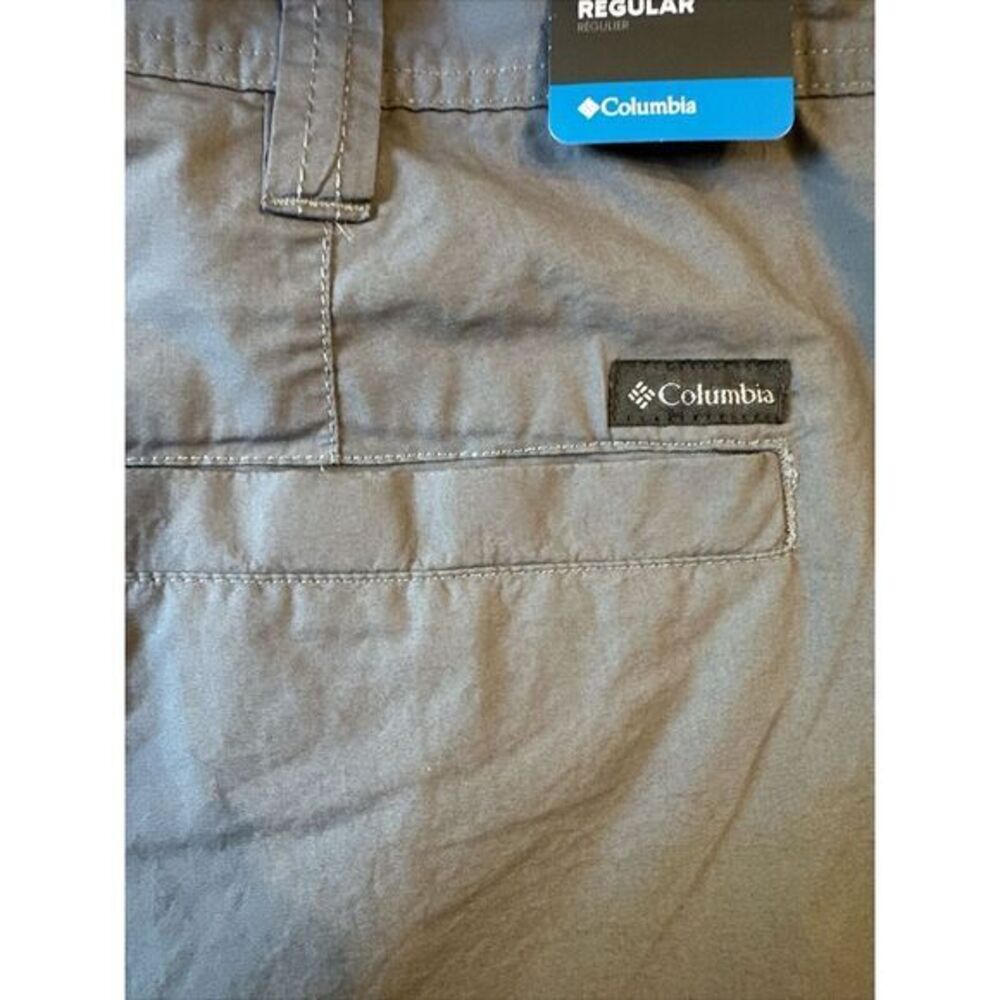 COLUMBIA Mens BottomsCasual Lightweight Regular Fit Cotton Gray Shorts Sz 48 NWT - Picture 8 of 10
